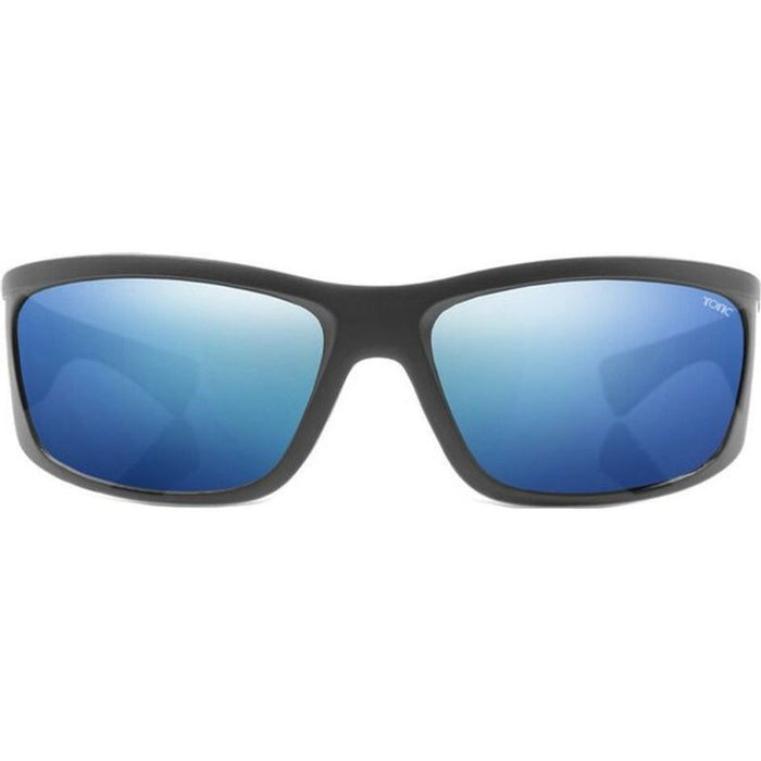 Shimmer, Matte Black/Blue Mirror Polarised Glass Lenses