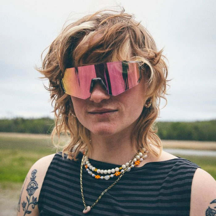 Siri, Grey/Pink Photochromic Mirror Lenses