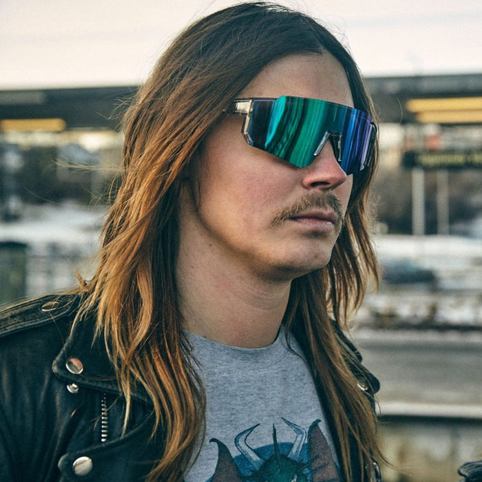Siri, Transparent Grey/Blue Mirror Polarised Lenses