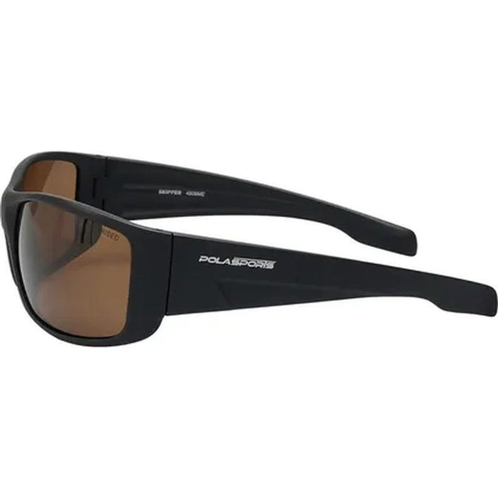 Skipper, Matte Black/Brown Polarised Lenses