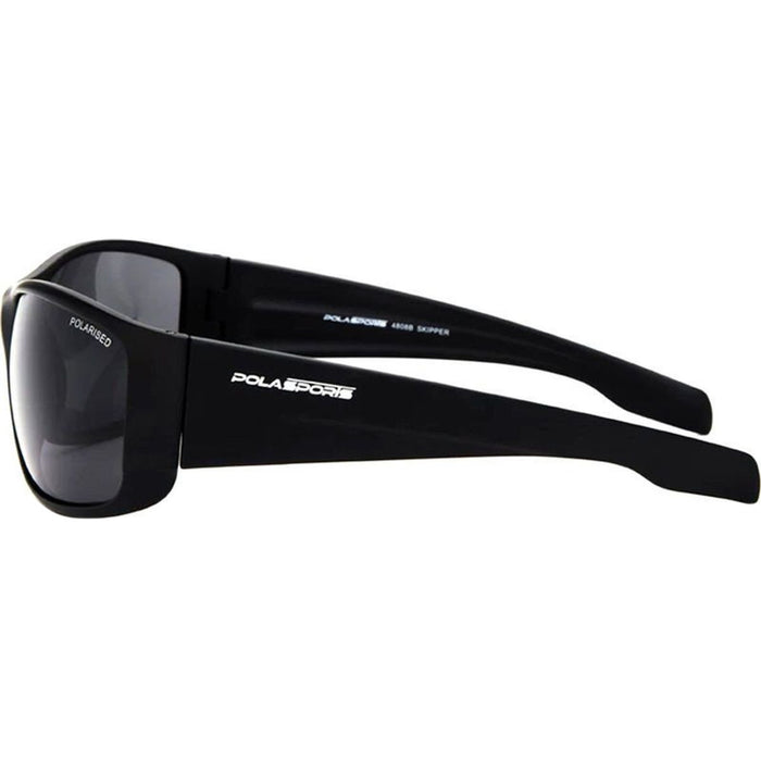 Skipper, Matte Black/Smoke Polarised Lenses