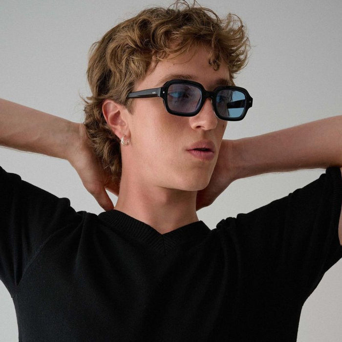 Slade, Elysium Double Black/Aqua Lenses