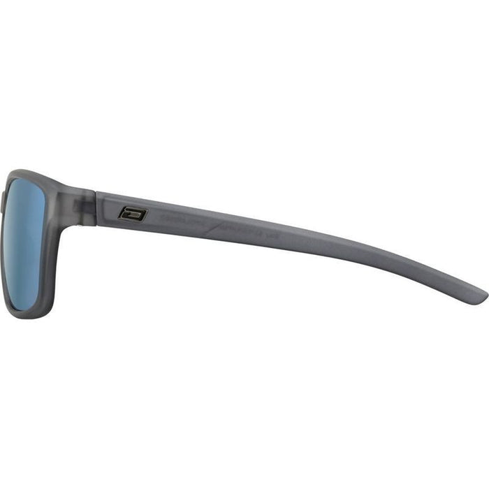 Slay, Satin Crystal Black/Ice Blue Mirror Polarised Lenses