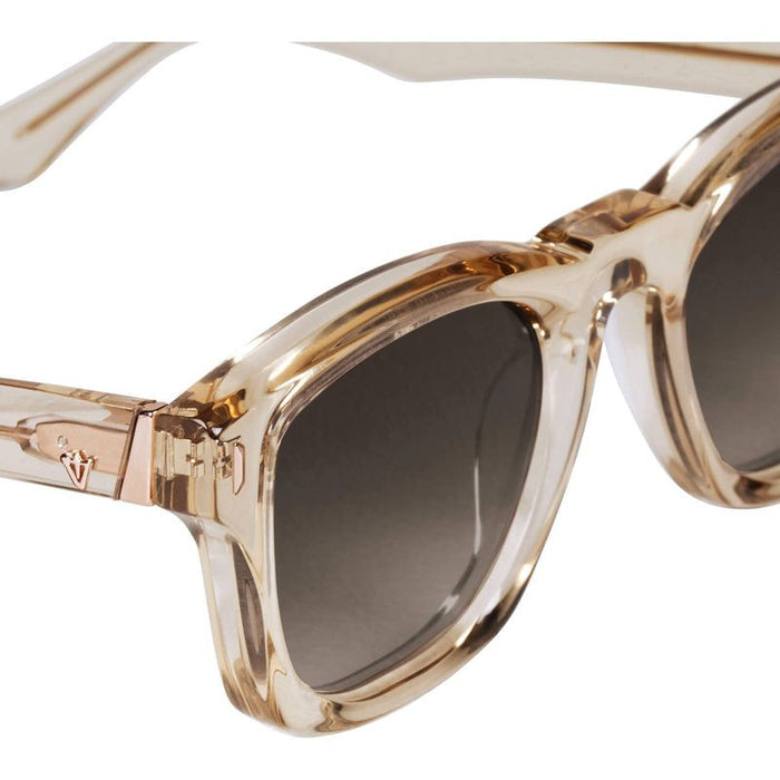 Solomon, Champagne with Rose Gold Metal Trim/Brown Gradient Lenses