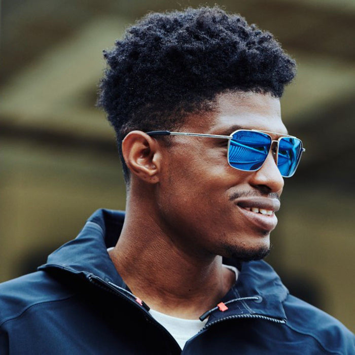 Source, Matte Silver/Volt+ Offshore Polarised Lenses