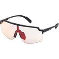 SP0018, Shiny Black/Smoke Photochromic Mirror Lenses