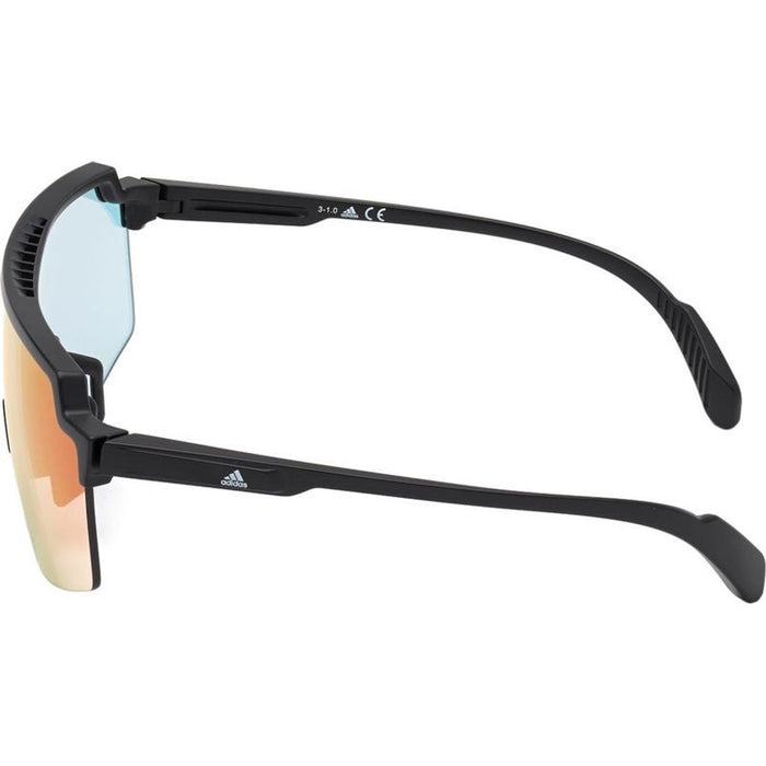 SP0018, Shiny Black/Smoke Photochromic Mirror Lenses