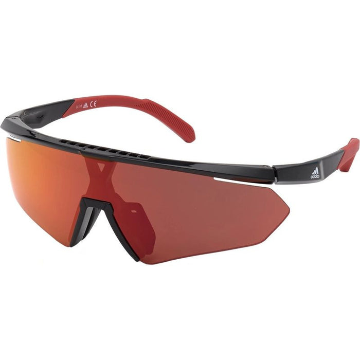 SP0027, Matte Black/Red Mirror Lenses