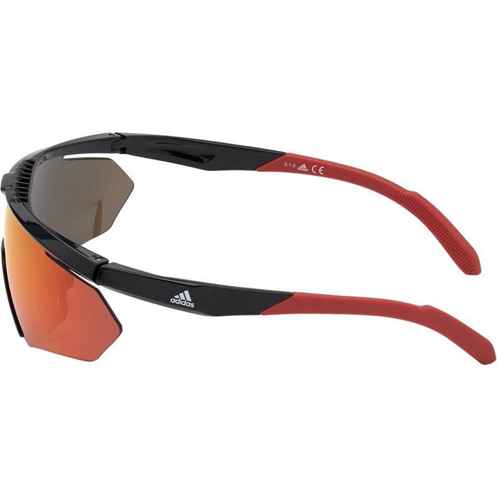 SP0027, Matte Black/Red Mirror Lenses