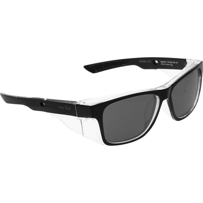 Sparkie Safety RS545RX, Matte Black/Smoke Polarised Lenses