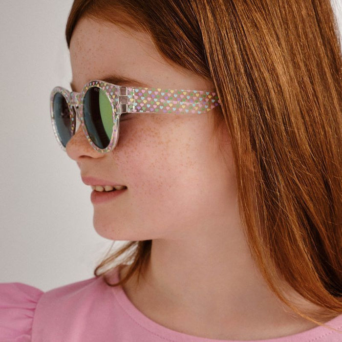 Sparrow - Toddler, Hearts/Pink Mirror Lenses