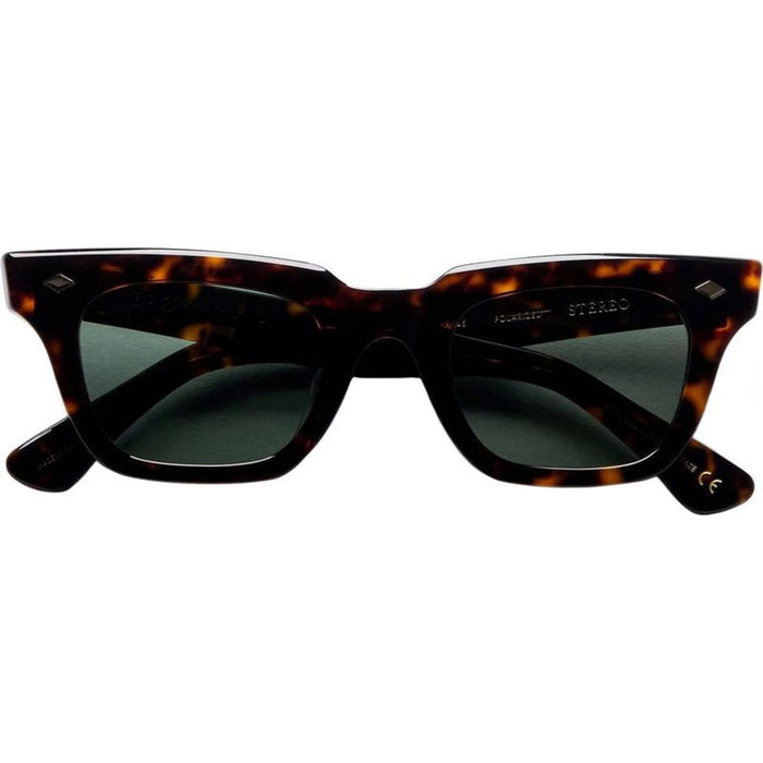 Stereo, Polished Tortoise/Green Polarised Lenses