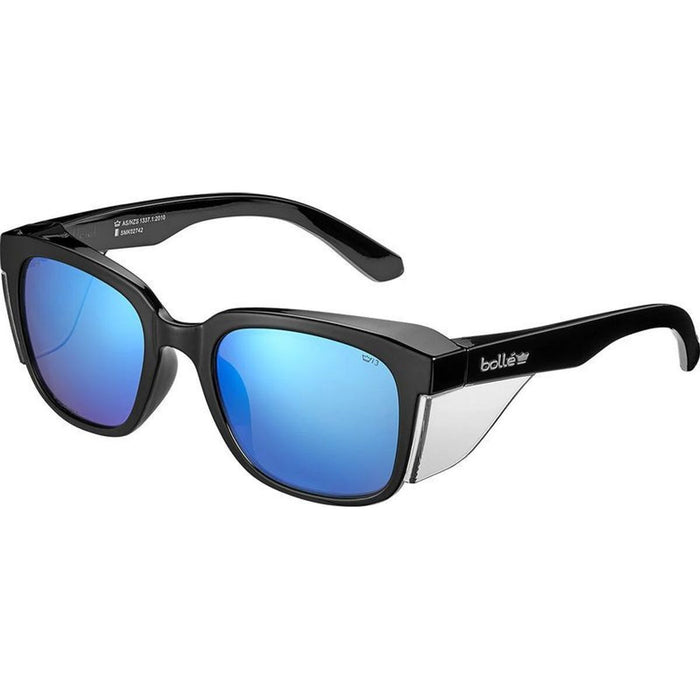 STKS 410, Gloss Black/Cobalt Flash Mirror Polarised Lenses