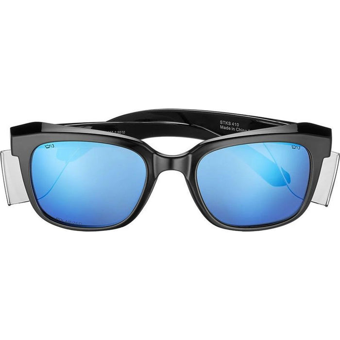 STKS 410, Gloss Black/Cobalt Flash Mirror Polarised Lenses