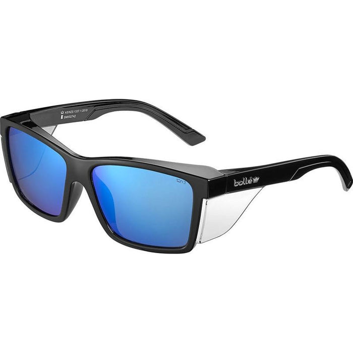 STKS 420, Gloss Black/Cobalt Flash Mirror Polarised Lenses