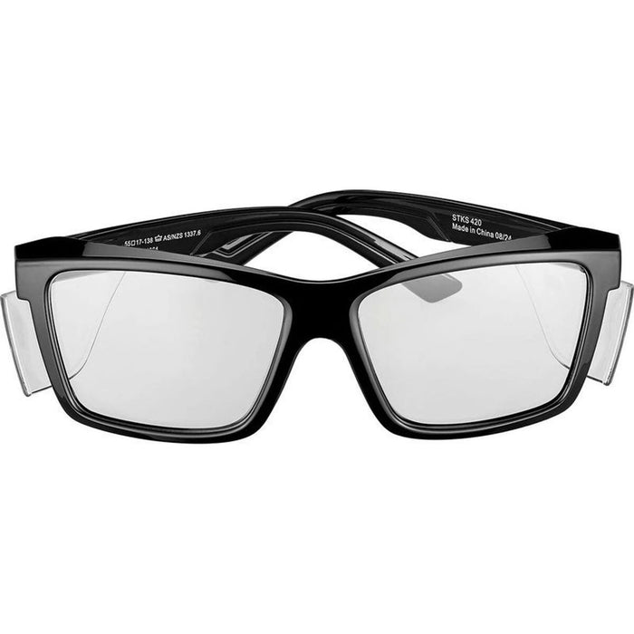 STKS 420, Gloss Black/Clear Lenses