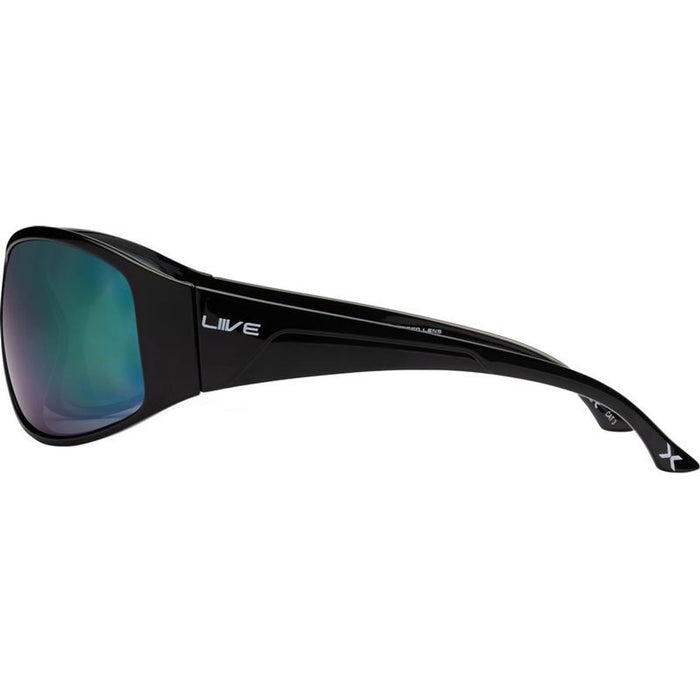 Straddy X, Black/Green Mirror Polarised Lenses