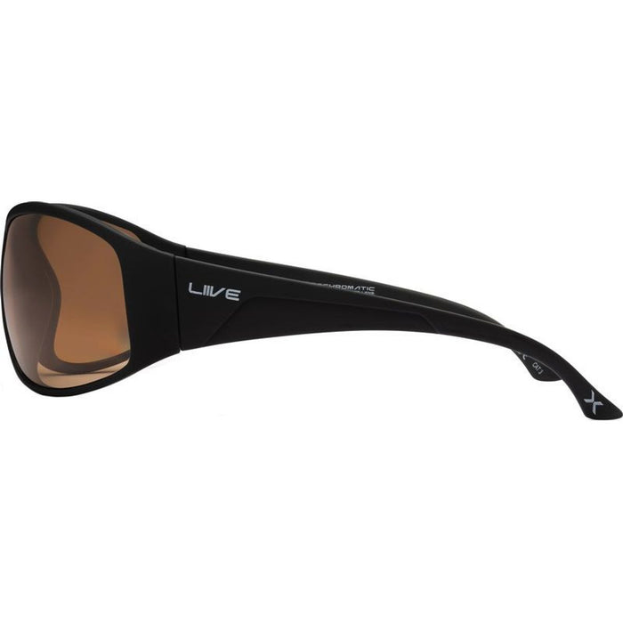 Straddy X, Matte Black/Brown Photochromic Polarised Lenses
