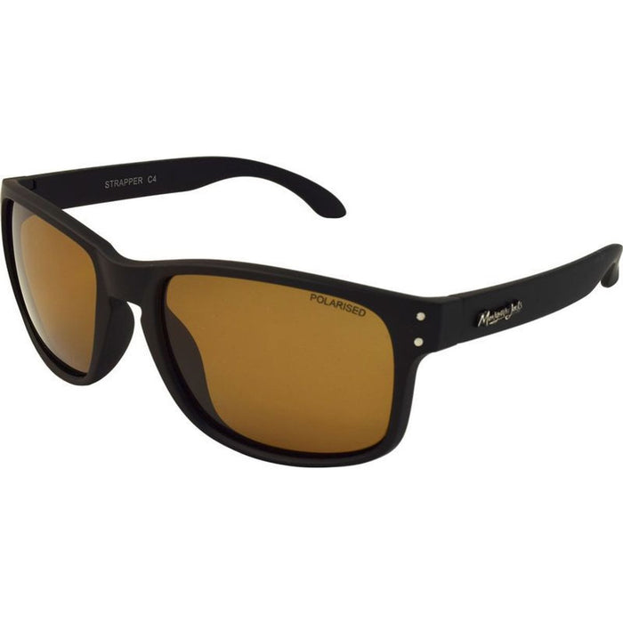 Strapper, Matte Black/Brown Polarised Lenses