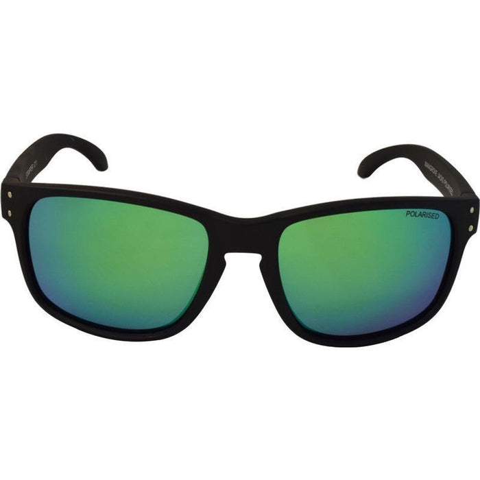 Strapper, Matte Black/Green Mirror Polarised Lenses