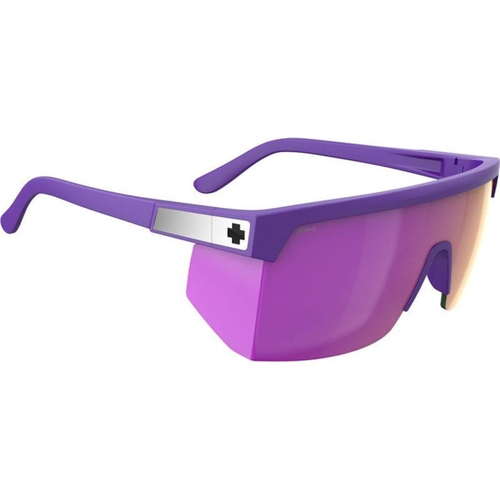Super Flynn, Matte Purple/Happy Grey Green with Pink Mirror Lenses