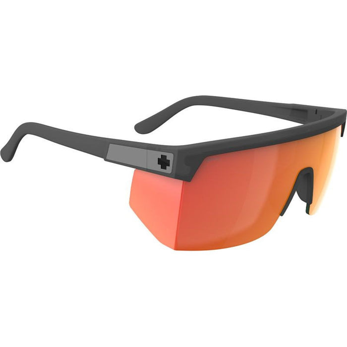 Super Flynn, Matte Black/Happy Grey Green with Orange Mirror Lenses