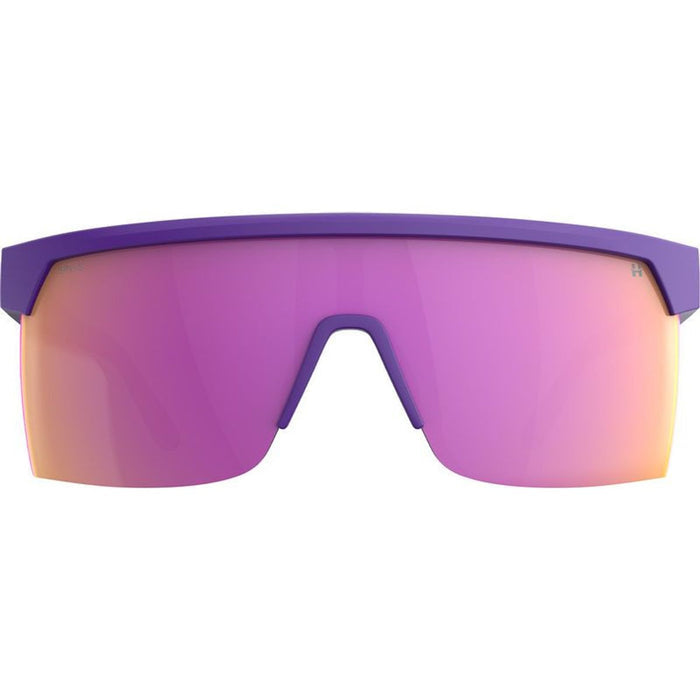 Super Flynn, Matte Purple/Happy Grey Green with Pink Mirror Lenses