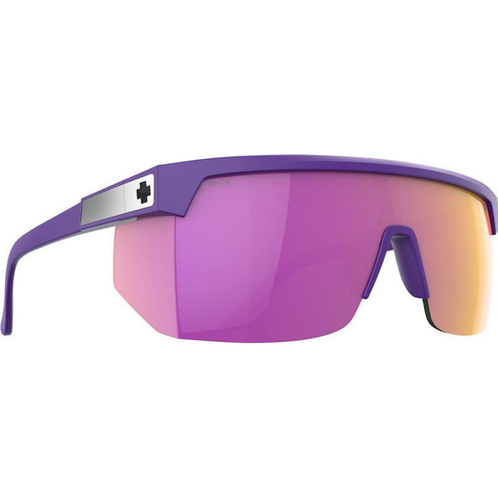 Super Flynn, Matte Purple/Happy Grey Green with Pink Mirror Lenses