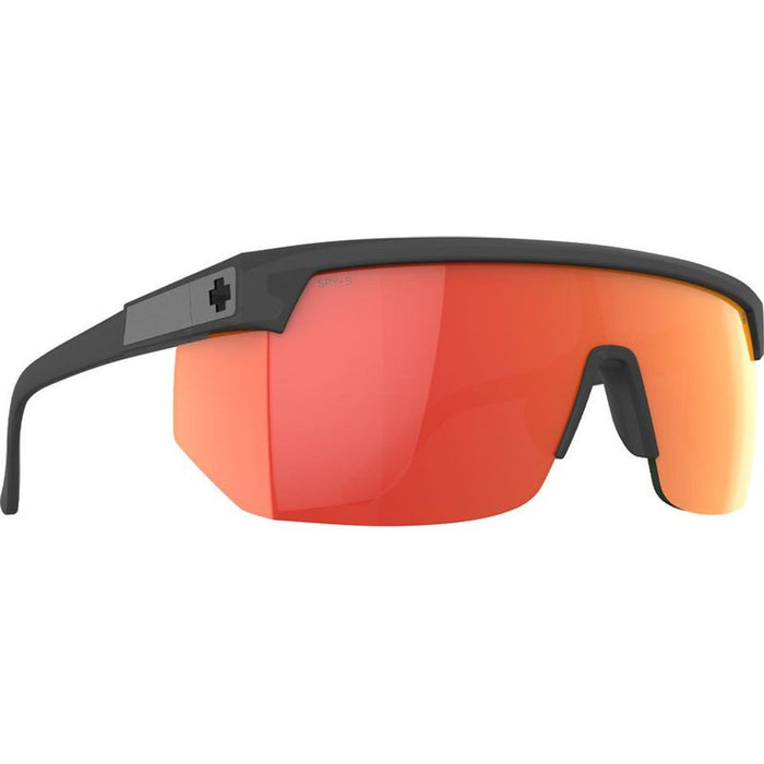 Super Flynn, Matte Black/Happy Grey Green with Orange Mirror Lenses