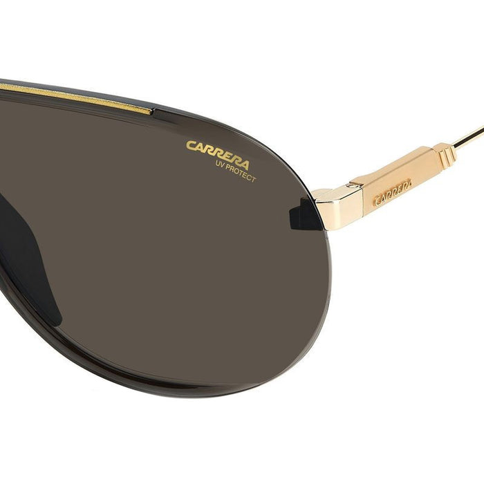 SUPERCHAMPION, Black and Gold/Dark Brown Lenses