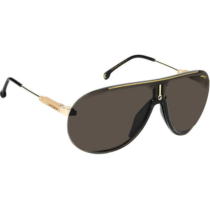 SUPERCHAMPION, Black and Gold/Dark Brown Lenses