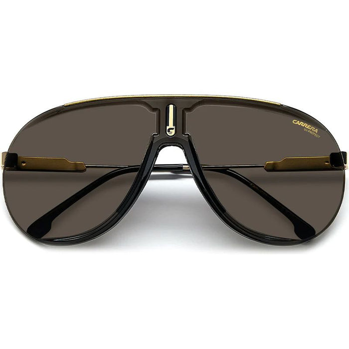 SUPERCHAMPION, Black and Gold/Dark Brown Lenses