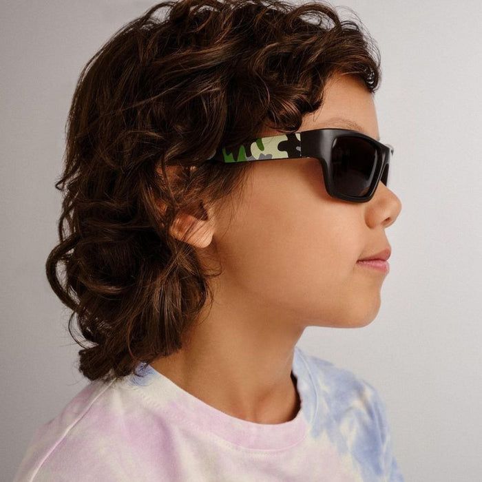 Swordfish - Kids, Black Camo/Smoke Polarised Lenses