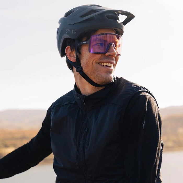 Syncline, Matte Meteorite Crystal/Chromapop Low Light Rose Blue Mirror Lenses