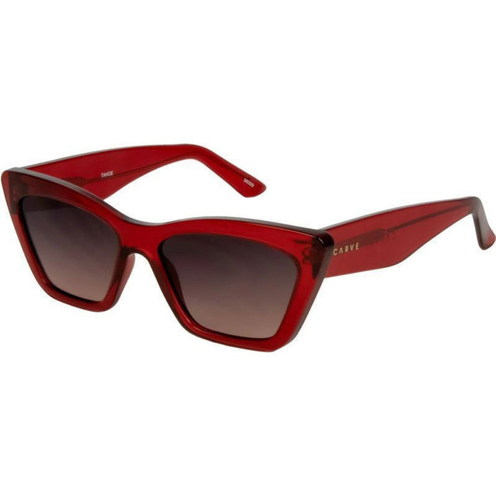 Tahoe, Gloss Crystal Cherry Red/Grey Pink Gradient Lenses
