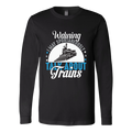 Talk About Trains Unisex Long Sleeve T-Shirt Extended Sizes Available Shipping Included