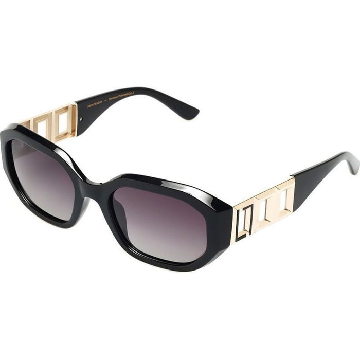 Teagan, Black and Gold/Smoke Gradient Polarised Lenses