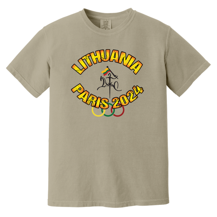 Team Lithuania 2024 Vytis - MenWomen Unisex Soft-Washed Comfort Cotton Short Sleeve T-Shirt - Lithuania Strong