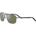 Tellaro, Shiny Gunmetal and Black/555nm Photochromic Polarised Glass Lenses