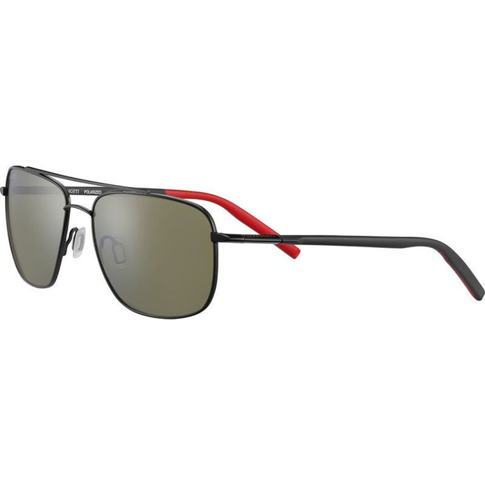Tellaro, Shiny Black and Red/555nm Photochromic Polarised Glass Lenses