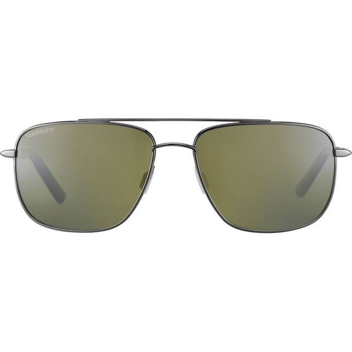 Tellaro, Shiny Gunmetal and Black/555nm Photochromic Polarised Glass Lenses