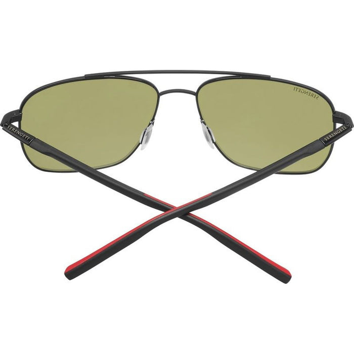Tellaro, Shiny Black and Red/555nm Photochromic Polarised Glass Lenses