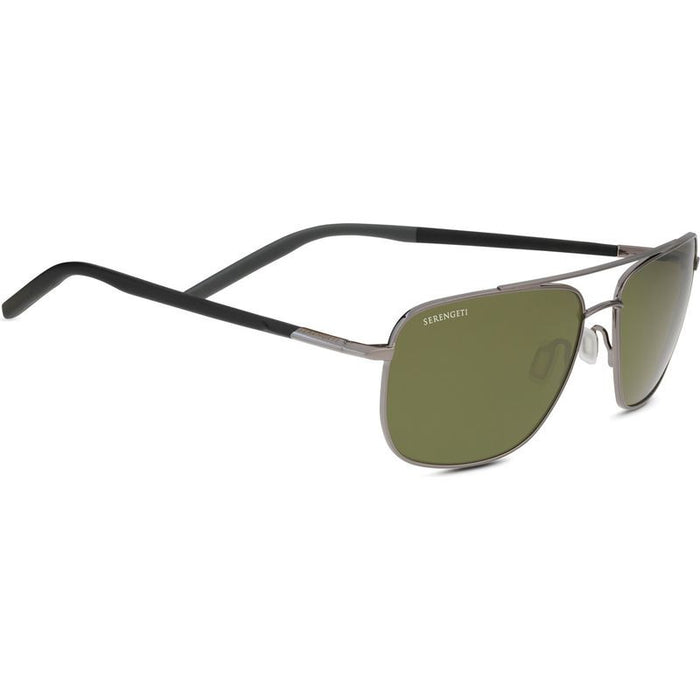 Tellaro, Shiny Gunmetal and Black/555nm Photochromic Polarised Glass Lenses