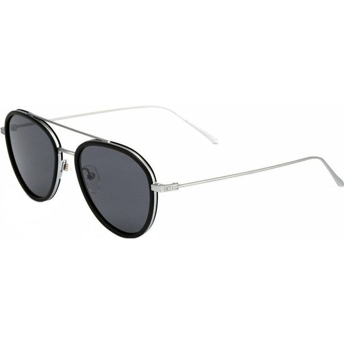 Templin, Matte Black and Brushed Silver/Grey Glass Lenses
