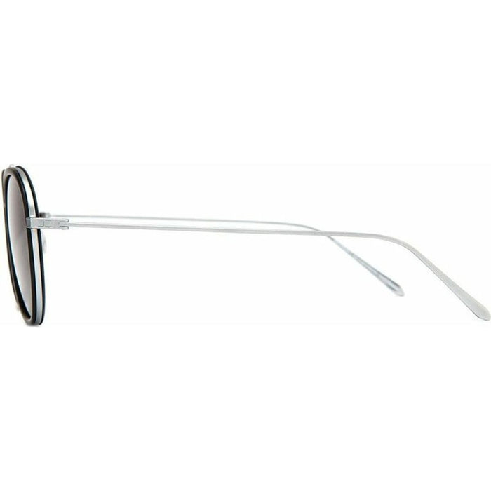 Templin, Matte Black and Brushed Silver/Grey Glass Lenses