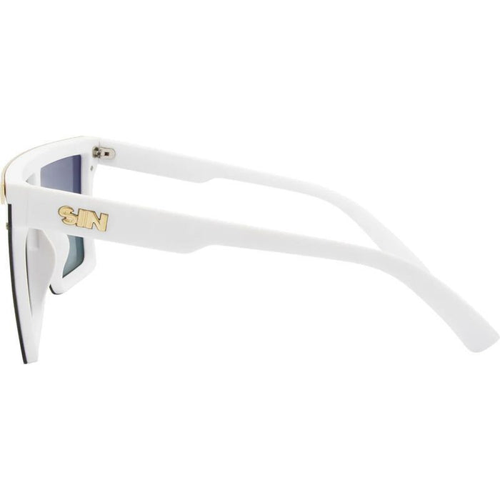 The Bar, White/Purple Flash Mirror Polarised Lenses