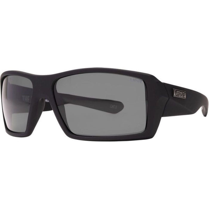 The Edge, Matte Black Floating/Smoke Polarised Lenses