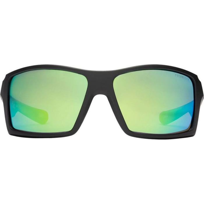 The Edge, Matte Xtal Smoke Floating/Green Mirror Polarised Lenses