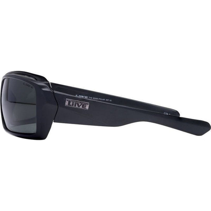 The Edge, Matte Black Floating/Smoke Polarised Lenses