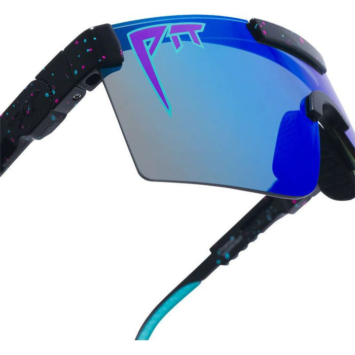 The Originals Narrow, Midnight Black Splatter/Blue HDPV Mirror Polarised Lenses